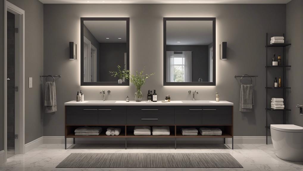 enhancing lighting in bathrooms