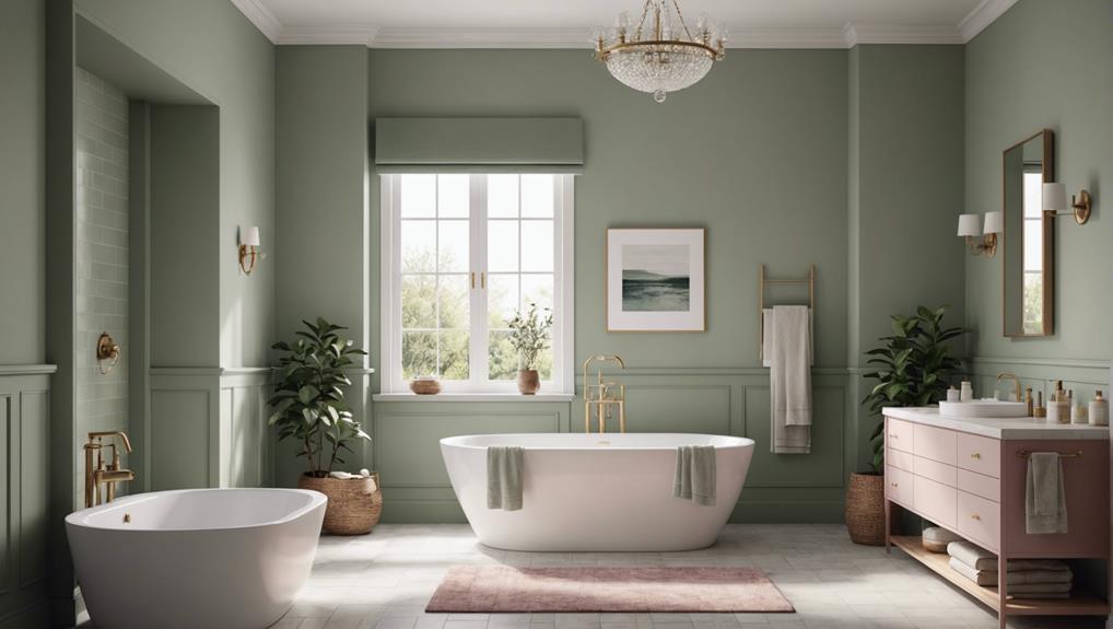 selecting bathroom color scheme