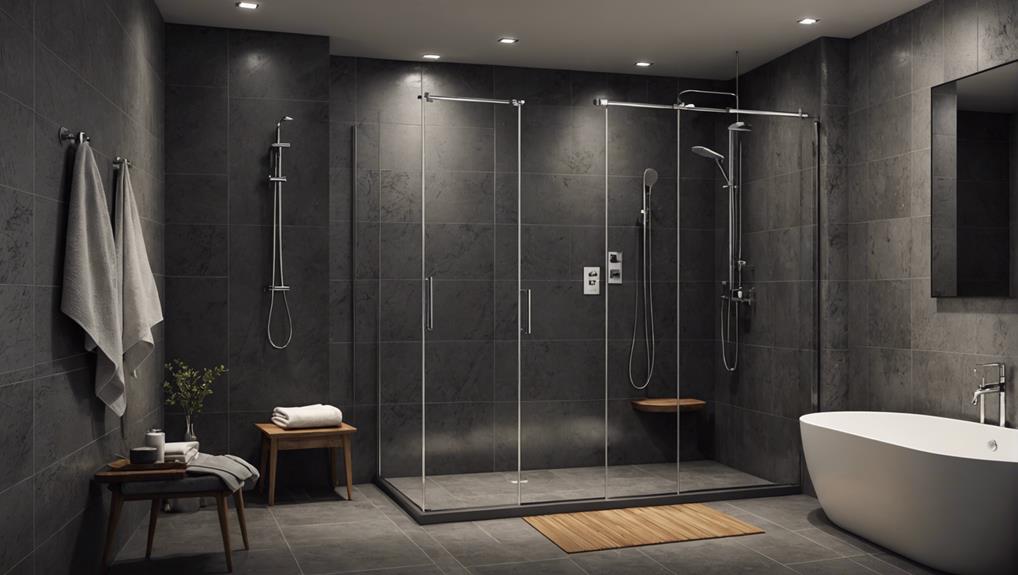 shower offers convenience and efficiency